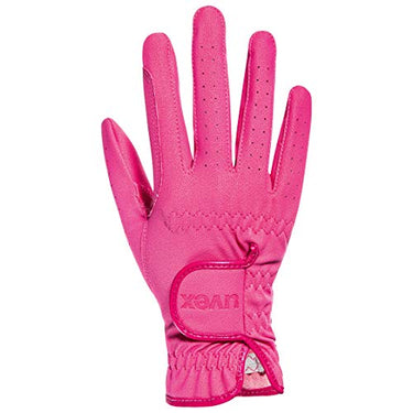 uvex sportstyle kid - dehnbarer Reithandschuh für Kinder - strapazierfähig - exzellenter Grip - pink - 5 im Sale